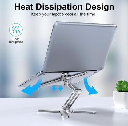 Ergonomic 360° Rotating Aluminum Laptop Riser