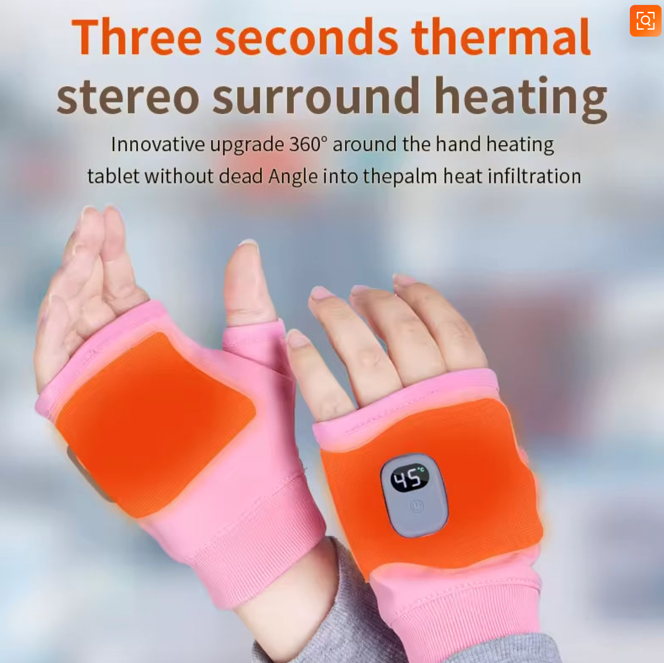 Rechargeable Heated Fingerless Gloves