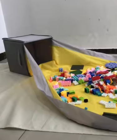 2-In-1 Canvas Toy Organizer Bag & Play Mat