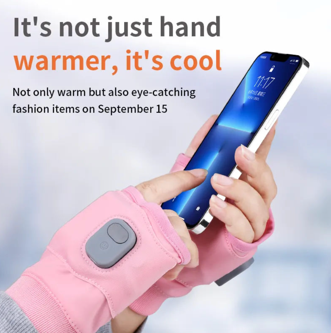 Rechargeable Heated Fingerless Gloves