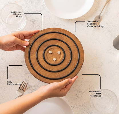 Magnetic Wooden Trivet