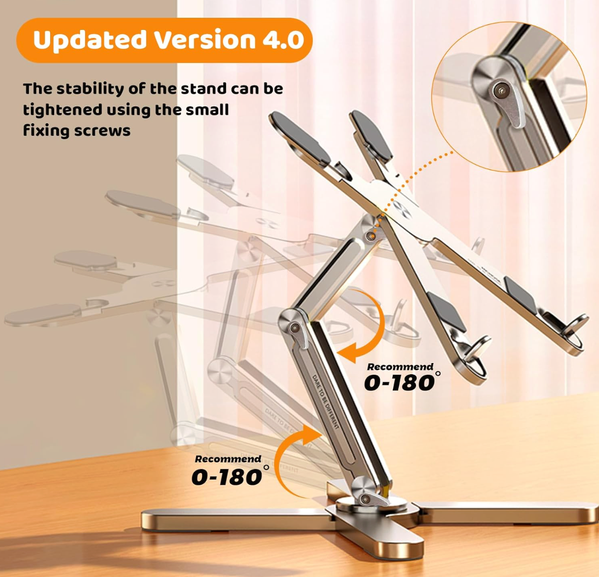 Ergonomic 360° Rotating Aluminum Laptop Riser