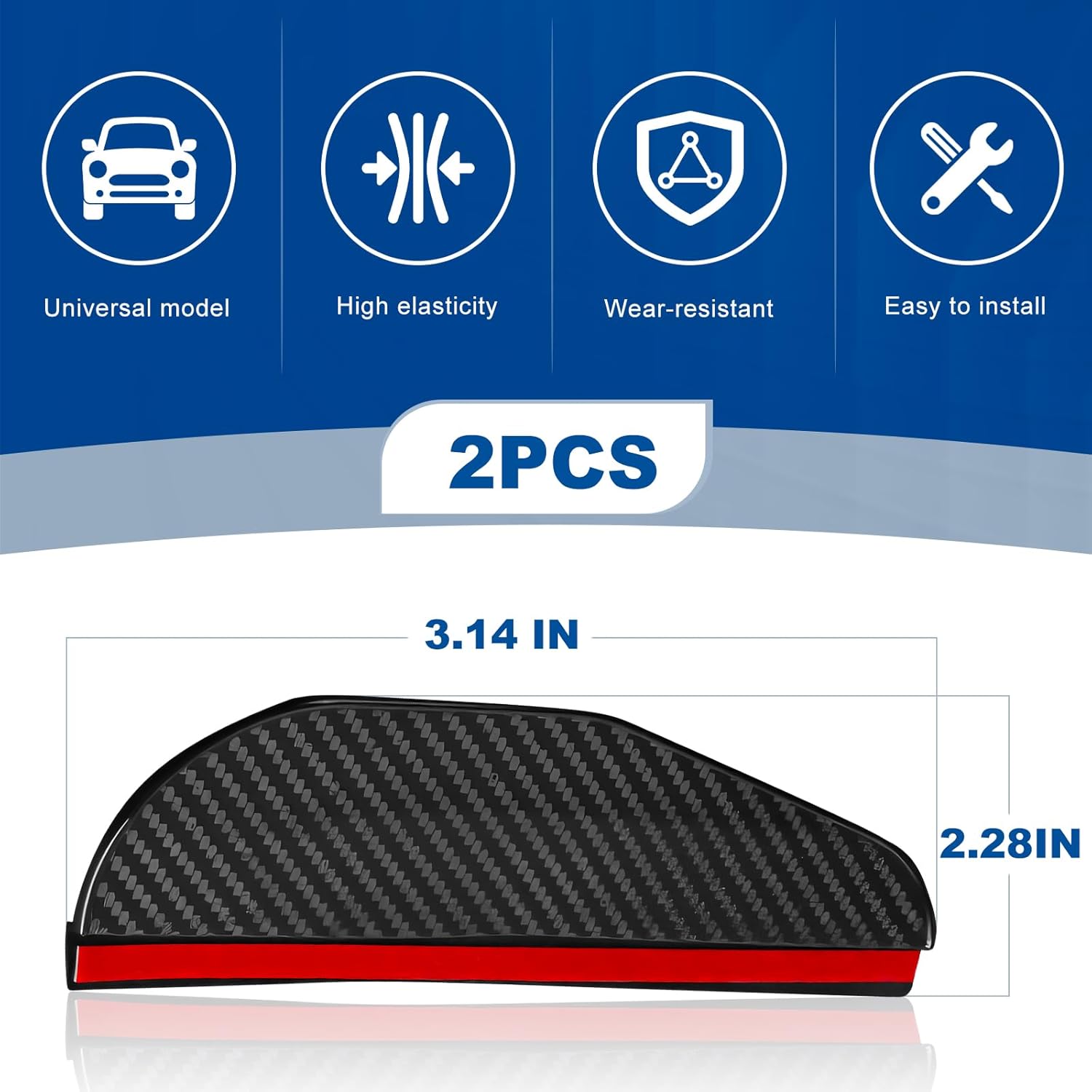 Carbon Fibre Rearview Mirror Rain Cover