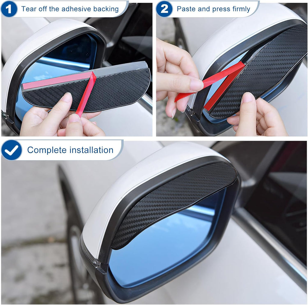 Carbon Fibre Rearview Mirror Rain Cover