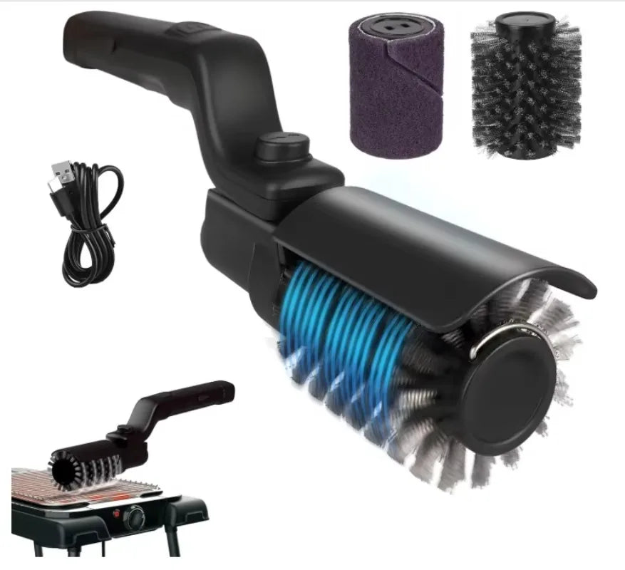Adjustable Angle Stainless Steel Electric Grill Brush