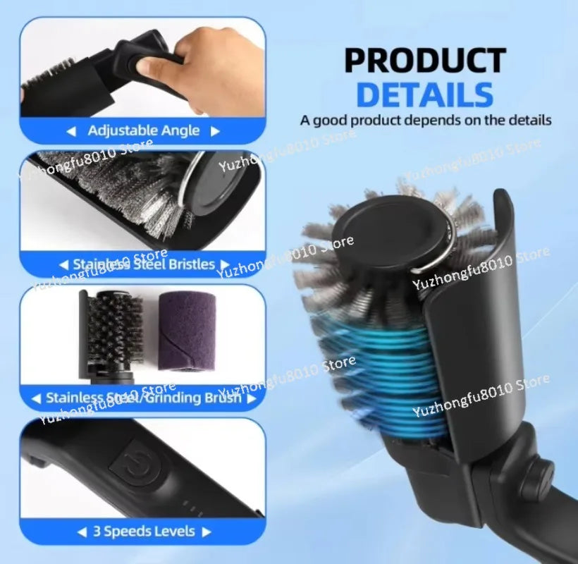 Adjustable Angle Stainless Steel Electric Grill Brush
