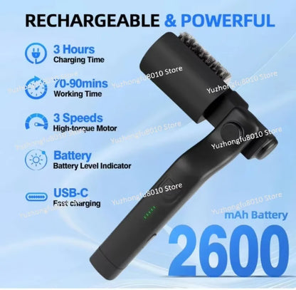 Adjustable Angle Stainless Steel Electric Grill Brush