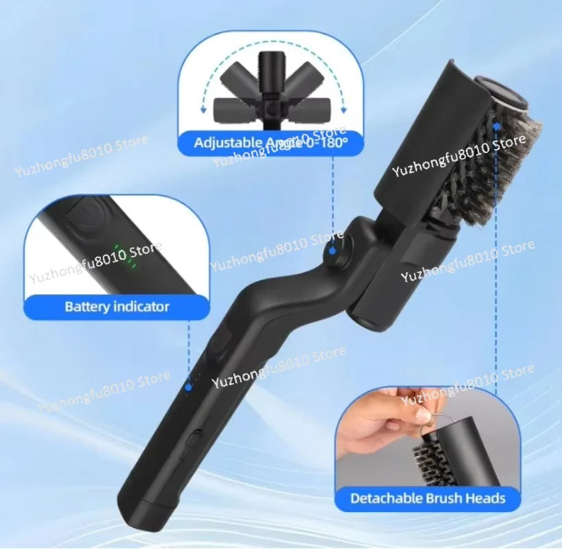 Adjustable Angle Stainless Steel Electric Grill Brush