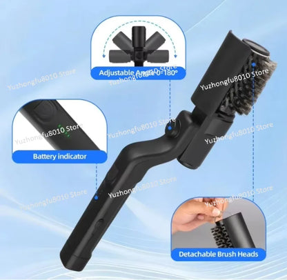Adjustable Angle Stainless Steel Electric Grill Brush