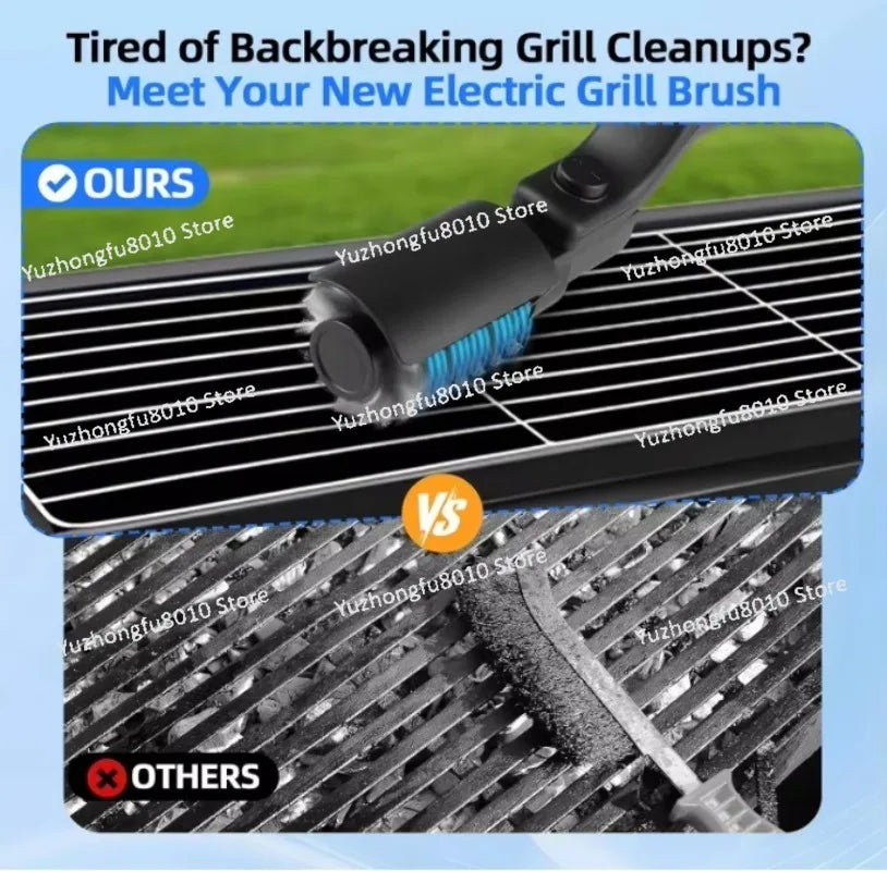 Adjustable Angle Stainless Steel Electric Grill Brush