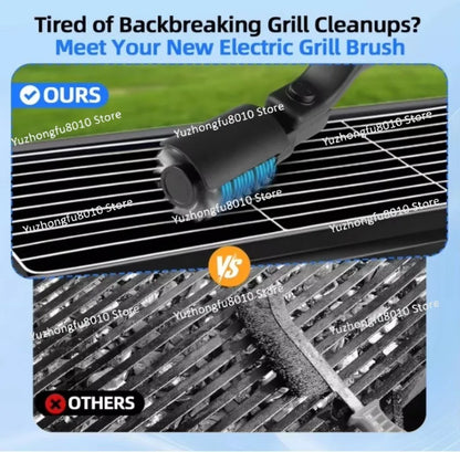 Adjustable Angle Stainless Steel Electric Grill Brush