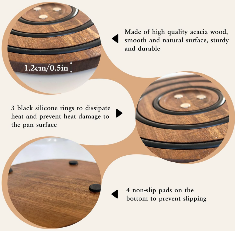 Magnetic Wooden Trivet