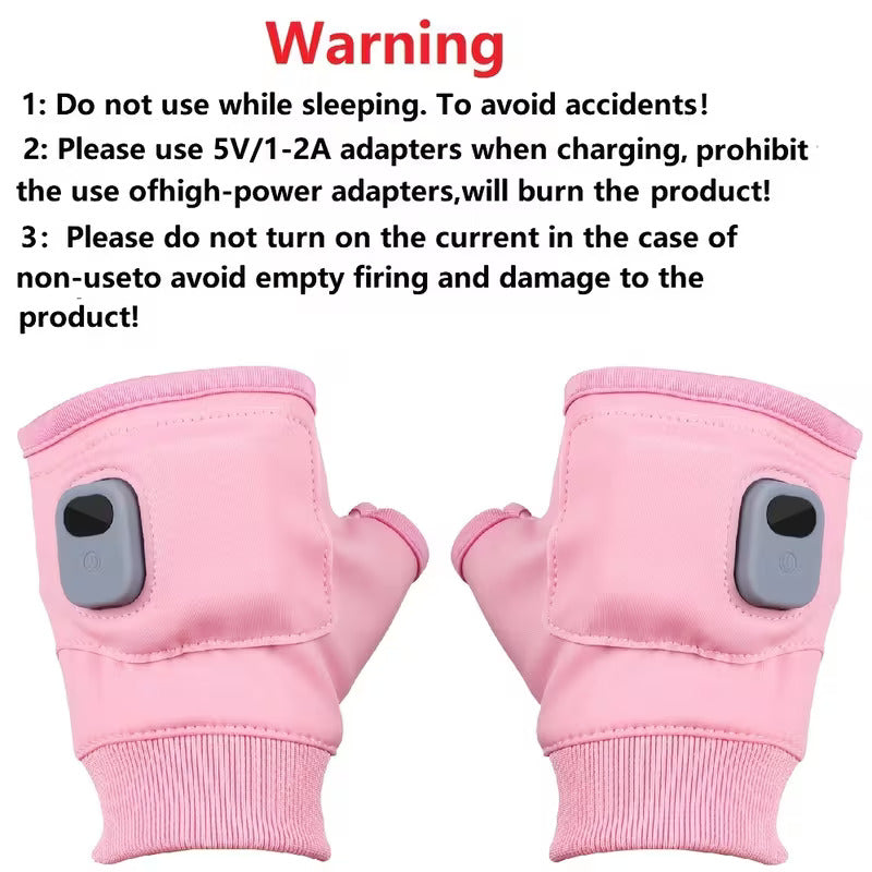 Rechargeable Heated Fingerless Gloves
