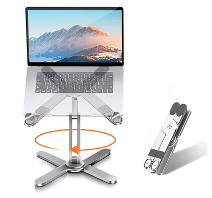 Ergonomic 360° Rotating Aluminum Laptop Riser