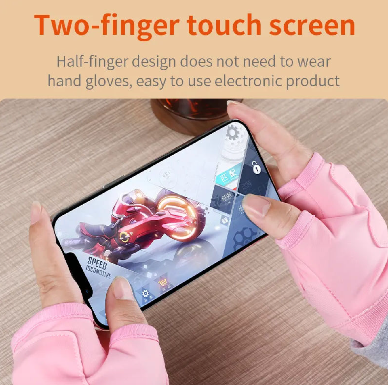 Rechargeable Heated Fingerless Gloves